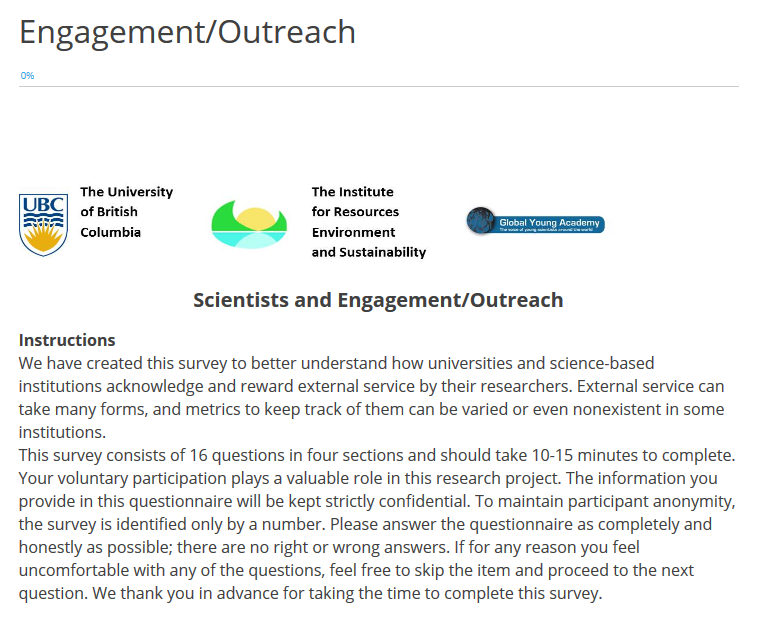 Measuring Excellence in Science Engagement