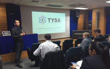 GYA member Numpon presenting TYSA