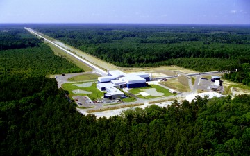 Detector site of LIGO Livingston (Louisiana, USA), which was used for the detection of the Gravitational Waves. Image: © Caltech/MIT/LIGO Lab