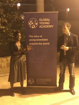 GYA Co-Chairs at reception for young scientists