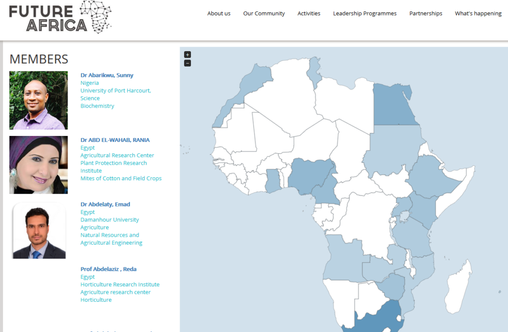 Future Africa website