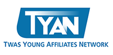 Displaying TYAN logo, stating it is the TWAS Young Affiliates Network