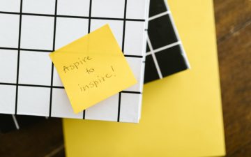Image with notes saying "Aspire to Inspire"
