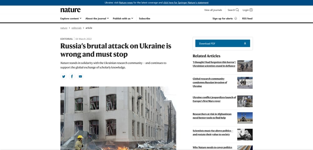 Russia’s brutal attack on Ukraine is wrong and must stop