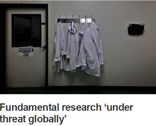 Fundamental research under threat globally