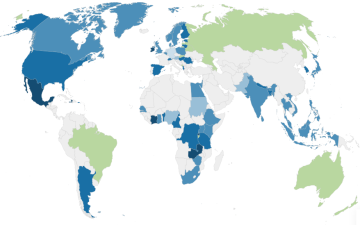 World Map Current NYAs
