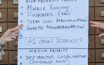 Discussion points during during the annual retreat with the Scientific Advisory Board of Secretary-General António Guterres.