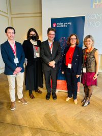 GYA members Joao (for the YA Portugal), Jovana (for the Swiss YA), Markus (GYA YASAS Delegate, and EC Member), Laura (USA), and Estrella (Spain).